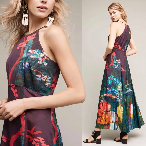Anthropologie Moulinette Soeurs Womens Cadence Printed Maxi Dress 2 - Picture 2 of 11